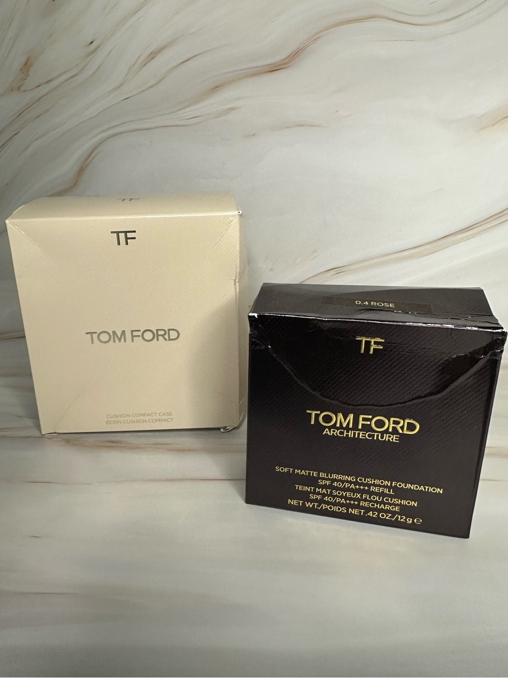 Tom Ford Architecture Soft Matte Blurring Cushion Foundation Set 0.4 Rose New